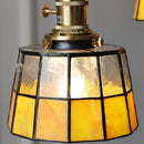 Helnys Modern LED Pendant Lights Brass Glass Wood Hang Lamp