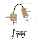 Helnys Wooden Bedside LED Wall Lamp Japan Style Home Decor Fixture