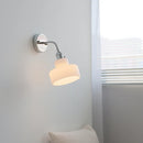 Helnys Nordic LED Wall Sconce, White Glass Lampshade, Bathroom Mirror Stair Light