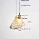 Helnys Glass Pendant Light Fixture Nordic Modern Chandelier Hang Lamp