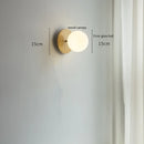 Helnys Glass Ball LED Wall Light Pull Chain Bedroom Cafe Bathroom Mirror Stair Lamp