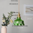 Helnys Nordic Glass LED Pendant Light for Reading Living Dining Room