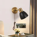 Helnys Black Iron LED Wall Sconce for Modern Home Decor