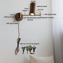 Helnys Nordic LED Swing Arm Wall Light for Bathroom and Bedroom