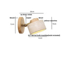 Helnys Yellow Travertine LED Wall Light with Pull Chain Switch