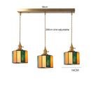 Helnys Vintage LED Pendant Lamp with Copper Socket & Glass Lampshade