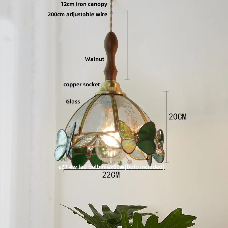 Helnys Luxury Glass Flower LED Pendant Lights - Modern Nordic Style