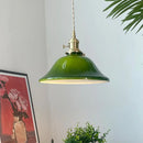 Helnys Vintage Green LED Pendant Lights - E27 Kitchen Hanging Lamps