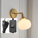 Helnys Glass Ball Wall Sconce Modern Nordic Lighting for Bedroom and Bathroom