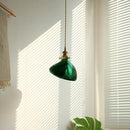 Helnys Nordic Glass LED Pendant Light for Reading Living Dining Room