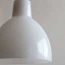 Helnys White Glass E27 LED Pendant Light Fixture Adjustable Hanging Lamp - Nordic Modern