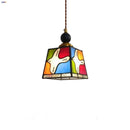 Helnys Peace Dove Glass Pendant Light Fixture Wood Copper LED Hanging Lamp