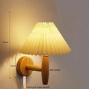 Helnys Wooden Wall Light Paper Umbrella LED Wall Lamp Sconce - Home Decor Fixture