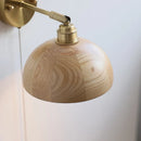 Helnys Ash Wood LED Wall Light Indoor Decor Lighting Wooden Bedside Lamp