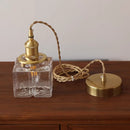 Helnys Clear Glass Ice Cube LED Pendant Light - Modern Nordic Design