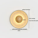 Helnys LED Wall Light Yellow Stone Wood Modern Nordic Lamparas