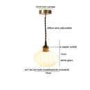 Helnys Glass Chandelier Pendant Light Fixture Modern LED Hanging Lamp