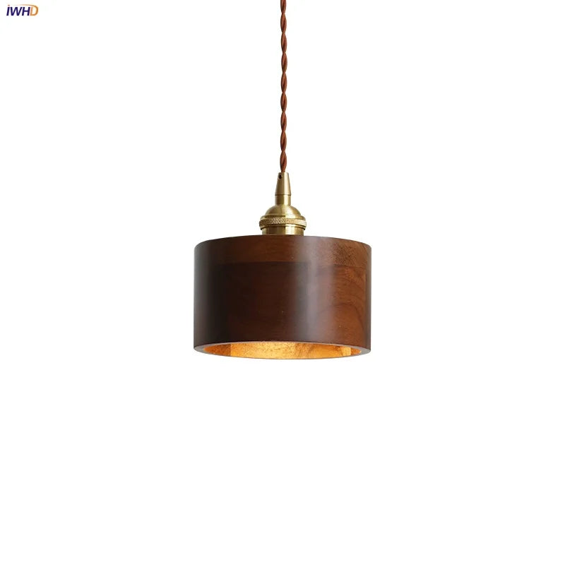 Helnys Nordic LED Pendant Lamp Copper Socket Interior Hanging Light