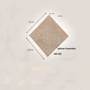 Helnys Square Yellow Travertine LED Wall Lamp Sconce for Bedroom & Restaurant