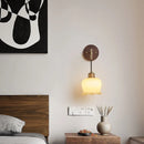 Helnys Walnut Wood LED Wall Lamp Modern Nordic Resin Stair Light Adjustable Luminaire