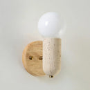 Helnys LED Wood Wall Sconce Pull Chain Modern Stair Light