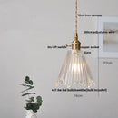Helnys Nordic LED Pendant Light Crystal Glass Copper Kitchen Lamp