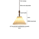 Helnys White PVC LED Pendant Light Japan Style Hanging Lamp