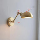 Helnys Nordic Copper Wall Sconce with Pull Chain Switch - Modern Indoor Lighting for Home