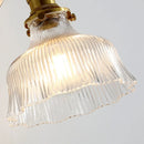 Helnys Rotating Glass Wall Light with Pull Chain Switch & LED - Modern Nordic Design