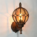 Helnys European Outdoor Wall Lamp, Retro Garden Porch Lights