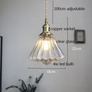 Helnys Diamond Amber Glass LED Pendant Lights for Home Indoor Lighting