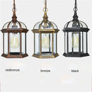 Helnys Outdoor Pendant Light with Clear Glass Shade