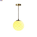 Helnys Nordic Ceramic Sphere Pendant Light for Modern Bedroom Decor