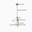 Helnys White Glass Ball LED Pendant Lights Modern Nordic Hanging Lamp