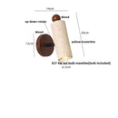 Helnys Travertine Stone LED Wall Sconce Up Down Rotatable Stair Light