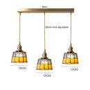 Helnys Vintage LED Pendant Lamp with Copper Socket & Glass Lampshade