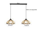 Helnys Musa Hemp LED Pendant Light: Japanese Style Flower Lampshade for Home Decor