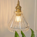 Helnys Modern LED Glass Wall Lights Clear Adjustable Wire Pull Chain Switch