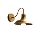 Black Rustic Gooseneck Wall Sconce for Patio & Garage by Helnys