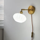 Helnys Pumpkin LED Wall Lamps Glass Nordic Modern Rotate Light