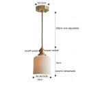 Helnys Ceramic LED Pendant Light - Japanese Style Nordic Hanging Fixture
