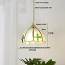Helnys Tiffany Butterfly Glass LED Pendant Lights: Nordic Modern Kitchen Fixture with Adjustable Wire