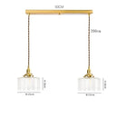 Helnys Clear Glass LED Pendant Light - Copper Nordic Modern Hanging Lamp