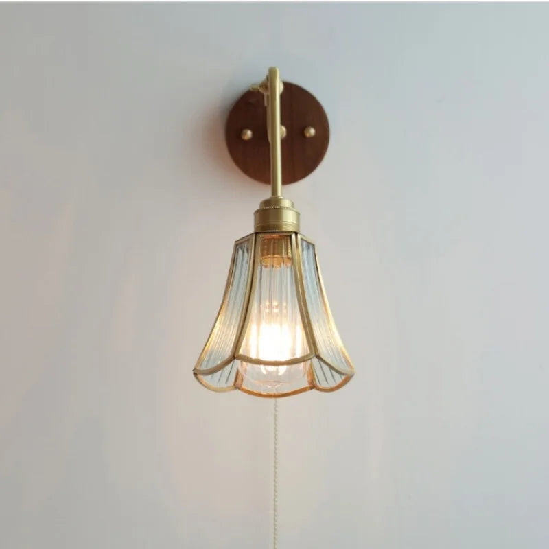 Helnys Copper Rotate Arm LED Wall Light - Nordic Modern Design