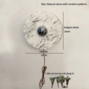 Helnys Square Bulgari Stone Wall Light for Living Room and Bedroom