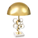 Helnys Mushroom Glass Ball Table Lamp for Living Room Bedroom Study Hotel