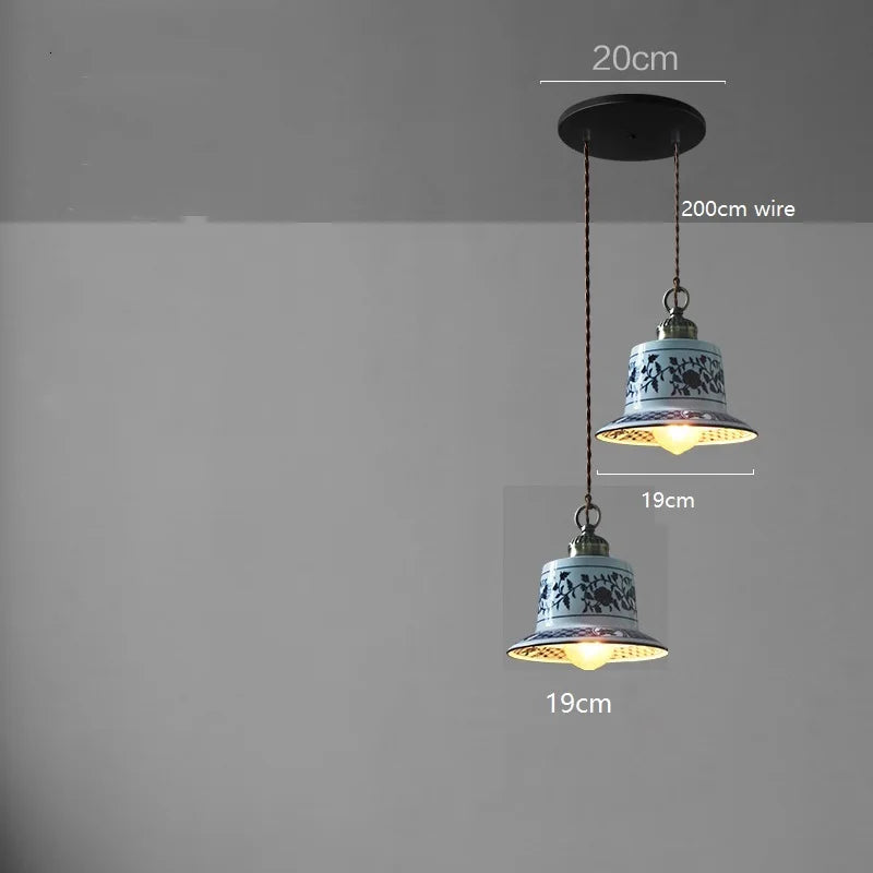 Helnys Ceramic LED Pendant Lamp for Modern Indoor Decor Lighting