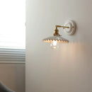 Helnys Nordic Ceramic LED Wall Sconce with Pull Chain Switch