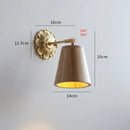Helnys Nordic Glass LED Copper Wall Lamp for Home Indoor Modern Lighting