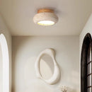 Helnys Round Stone LED Ceiling Lamp Industrial Vintage Ceiling Light Fixtures